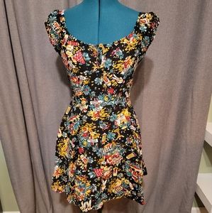 Hell Bunny Vixen Monte Carlo Skater Dress size medium